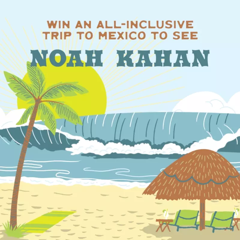 Win an All-Inclusive Trip to Mexico to See Noah Kahan at Out Of The Blue Festival!